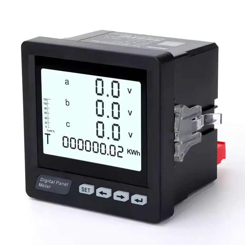 Contador LCD del medidor KWH